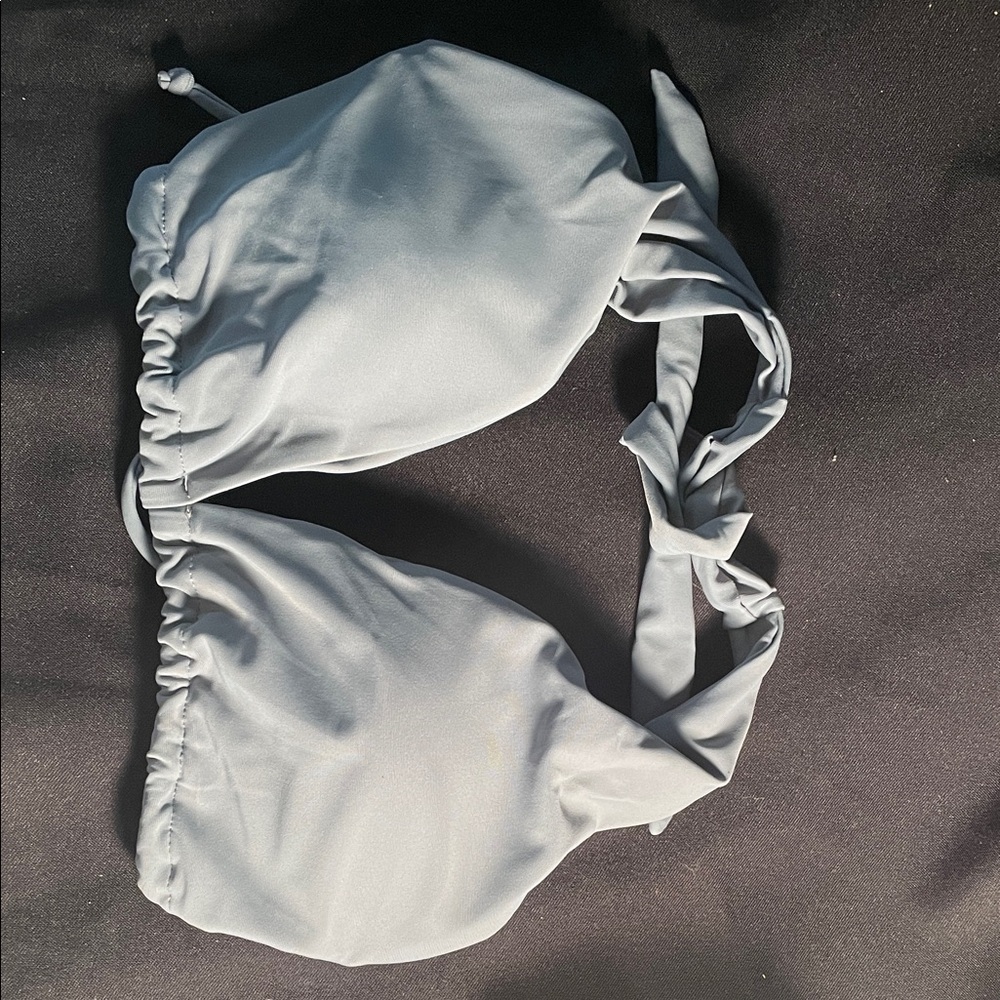 Steel Blue / Grey Isla High waisted Triangle Bikini